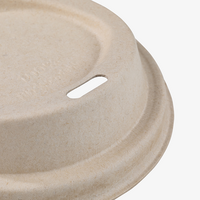 Bio Pappdeckel mit Trinkloch für Getränkebecher 200 ml
