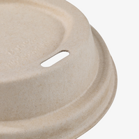 Bio Pappdeckel mit Trinkloch für Getränkebecher 400 ml
