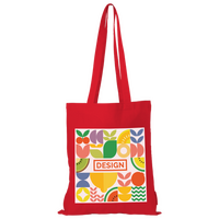 Bio-Baumwolltasche farbig, Langhenkel