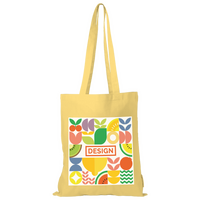 Bio-Baumwolltasche farbig, Langhenkel