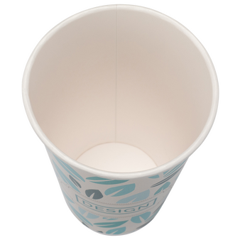 Bio-Becher doppelwandig mit Eichstrich 400 ml, 4/0-farbig (CMYK)