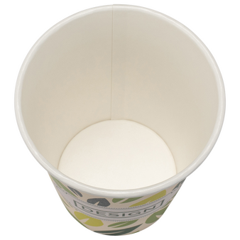 Bio-Becher einwandig mit Eichstrich 200 ml, 4/0-farbig