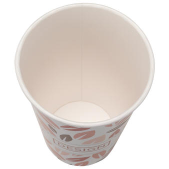 Bio-Becher einwandig mit Eichstrich 400 ml, 4/0-farbig (CMYK)