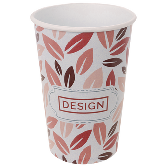 Bio-Becher einwandig mit Eichstrich 400 ml, 4/0-farbig (CMYK)