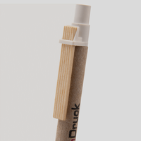 Kugelschreiber, farbig bedruckt, braun