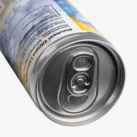 Energydrink, farbig bedruckt, details