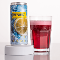 Energydrink, farbig bedruckt, mit Glass