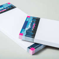 Block, farbig bedruckt, liegend