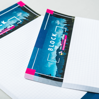 Block, farbig bedruckt, liegend