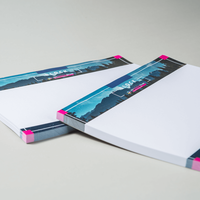 Block quer, farbig bedruckt, liegend