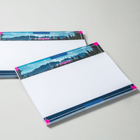 Block quer, farbig bedruckt, liegend