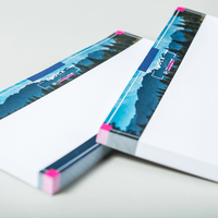 Block quer, farbig bedruckt, liegend