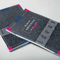 Block mit Deckblatt, farbig bedruckt, liegend