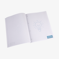 Block, bedruckt, Hoch, aufgeschlagen 