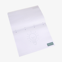 Block, bedruckt, quer, aufgeschlagen