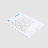 Briefpapier, farbig bedruckt, liegend