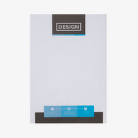 Briefpapier DIN A4, 4/4 farbig (Vorderseite: farbig / Rückseite: farbig), Bankpostpapier mit Wasserzeichen