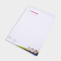 Briefpapier, farbig bedruckt, liegend