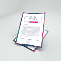 Briefpapier DIN A6, 4/0 farbig