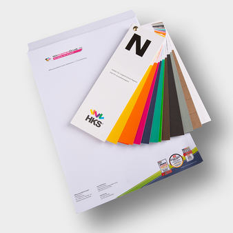 Briefpapier, farbig bedruckt, liegend