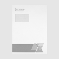 Briefumschlag DIN C4 (Lasche an der schmalen Seite), haftklebend mit Fenster, einseitig 1/0 bedruckt