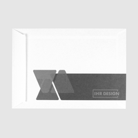 Briefumschlag DIN C5 (Lasche an der schmalen Seite), haftklebend ohne Fenster, beidseitig 1/1 bedruckt, Rückseite