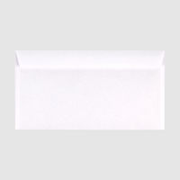 Briefumschlag DIN lang kompakt quer, haftklebend mit Fenster, einseitig 1/0 bedruckt, Rückseite