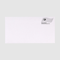 Briefumschlag DIN lang kompakt quer, haftklebend ohne Fenster, weiß, bedruckt mit Dialogpost Frankierwelle