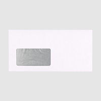 Briefumschlag DIN lang quer, haftklebend mit Fenster, einseitig 0/1 bedruckt (Rückseite), Vorderseite