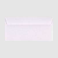 Briefumschlag DIN lang quer, haftklebend mit Fenster, weiß, bedruckt mit Dialogpost Frankierwelle, Rückseite