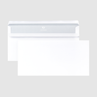 Briefumschlag DIN lang quer, selbstklebend ohne Fenster, unbedruckt weiß