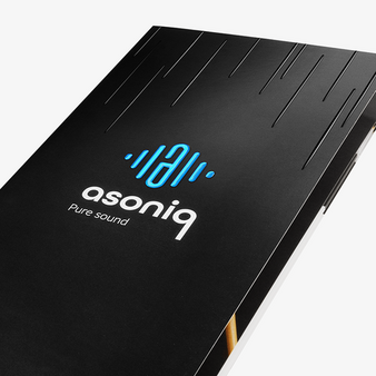 Broschüre mit Heissfolienveredelung in Blau und partiellem Relief-Lack