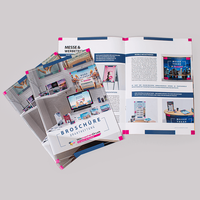 Broschüre, farbig bedruckt, liegend aufgeschlagen