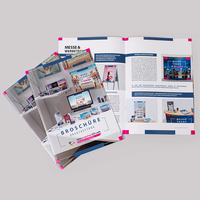 Broschüre mit Drahtheftung, Endformat DIN lang (105 x 210 mm)