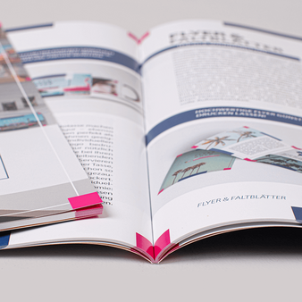 Broschüre mit PUR-Klebebindung DIN A6 quer innen