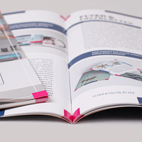 Broschüre mit PUR-Klebebindung DIN A6 quer innen