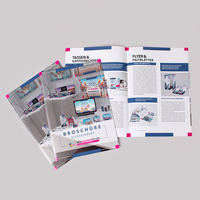 Broschüre mit PUR-Klebebindung Quadrat 9,8 cm x 9,8 cm aussen und innen