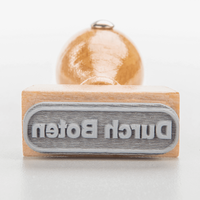 Stempel, liegend mit Motiv, Holz