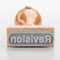 Stempel, liegend mit Motiv, Holz