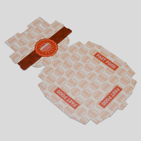 Burgerbox, farbig bedruckt, flach