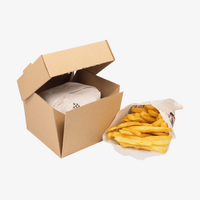Burgerbox faltbar 12 x 12 x 10 cm, unbedruckt
