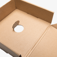 Burgerbox faltbar 14 x 14 x 12 cm, unbedruckt