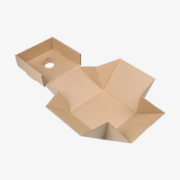 Burgerbox faltbar 14 x 14 x 12 cm, unbedruckt