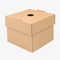 Burgerbox faltbar 14 x 14 x 12 cm, unbedruckt