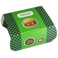 Burgerbox L (14,7 x 13,5 x 8,5 cm) einseitig bedruckt 4/0-farbig