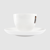 Tasse mit Unterteller bedruckt frontal