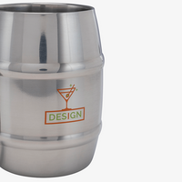 Nahaufnahme von zweifarbigem Tampondruck 