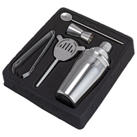 Abbildung von oben unbedrucktes Set in schwarzer Schachtel