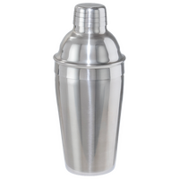 unbedruckter Shaker aus Edelsthal mit Deckel und Kappe