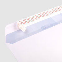 Couverts Format C4 (Lasche an der langen Seite), haftklebend mit Fenster rechts, unbedruckt weiss, Lasche